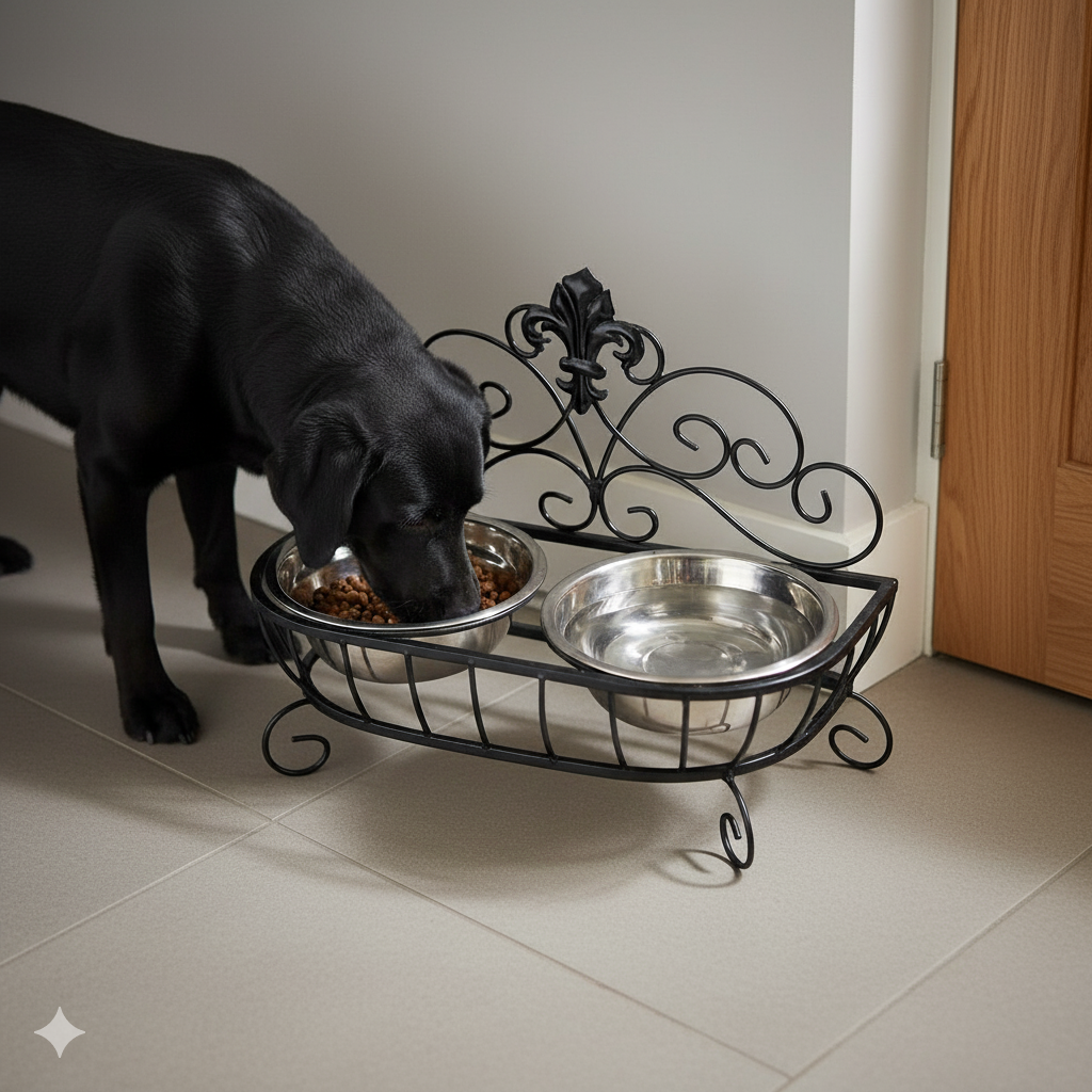 Avilo Decorative Pet Feeder – Stylish Pet Food Bowl for Dinner Time
