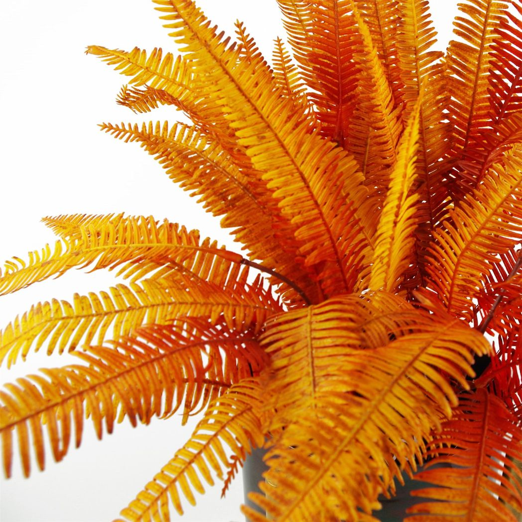 55cm Artificial Autumn Fern Bush Plant