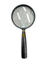 Avilo Glass Handheld Magnifier with x5 and x10 Magnification – Reading and Close-Up Viewing Aid