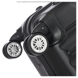 3 Piece Lightweight ABS Spinner Luggage Set with Carry-On Case, 360° Wheels & Telescopic Handles