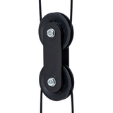 SPORTNOW Cable Crossover Machine with Pulley System & Four Handles – Full Body Strength Training, Black