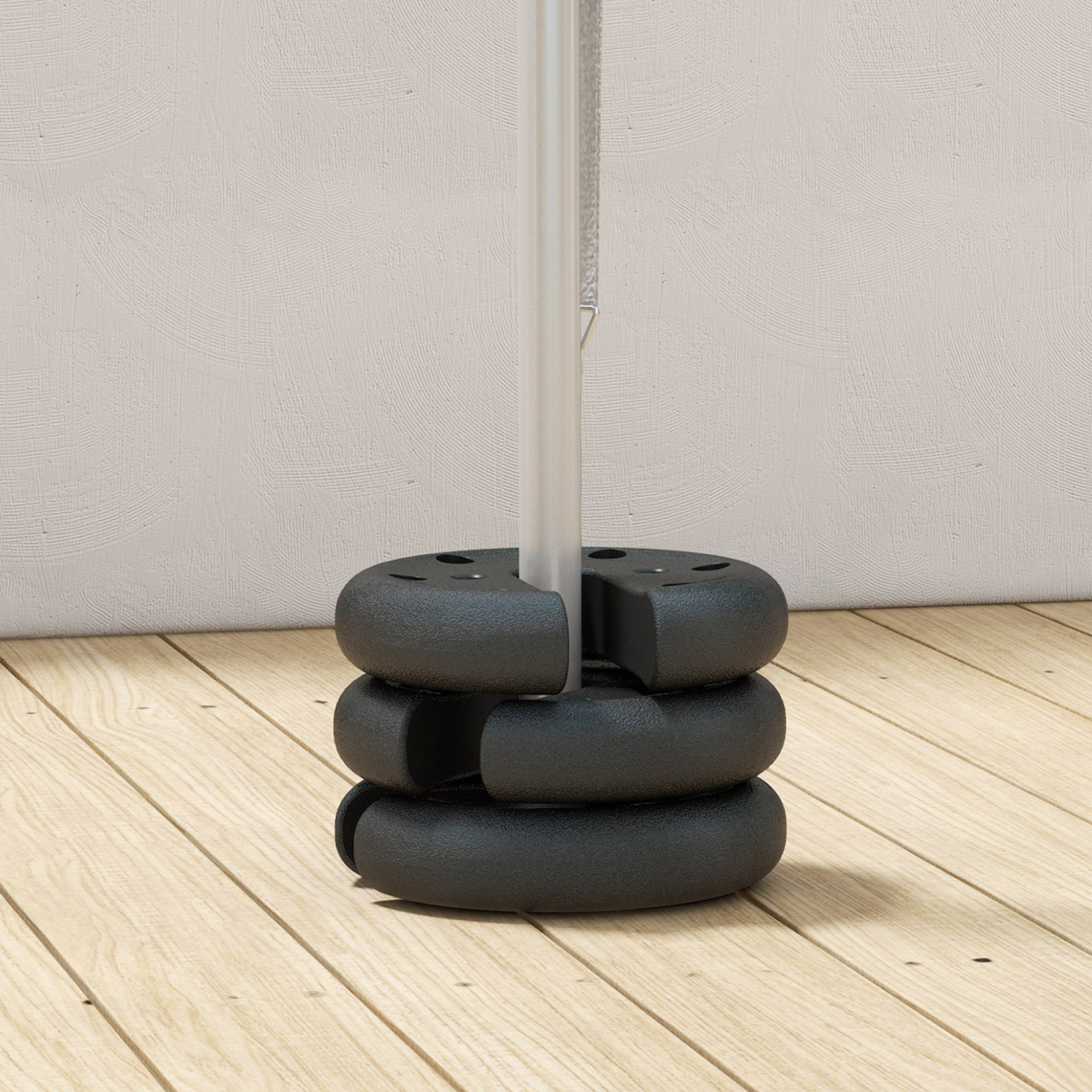 Outsunny Set of 4 Tent Anchor Weights for Pop-Up Gazebos and Folding Tents – Wind Resistant Base Weights