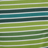 2 Piece Striped Patio Bench Swing Chair Cushion Set, 120 x 50cm – Double Seat Garden Cushions, Green