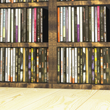 HOMCOM Set of 2 CD & Media Tower Racks with Adjustable Shelves – DVD & Games Storage, Rustic Brown