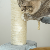 Pawhut Cat Tree with 2 Perches, Sisal Scratching Posts & Hanging Rope – Kitty Activity Play Centre