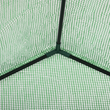 Outsunny Walk-In Greenhouse with 2 Tier Shelves, Roll-Up Zipped Door & PE Cover, 141 x 72 x 191cm – Green