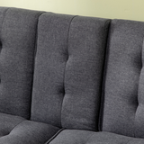 HOMCOM 3 Seater Home Theatre Futon Recliner Sofa Bed with Cupholders – Movie Night & Guest Sofa, Grey