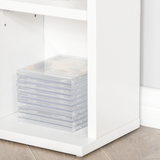 HOMCOM 6-Tier Wooden DVD & CD Media Storage Shelf – Slim Display Bookcase