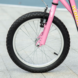 HOMCOM Kids Kick Scooter with Dual Brakes, Kickstand & Adjustable Height – Big Wheel Rubber Tyre Scooter for 5+ Years