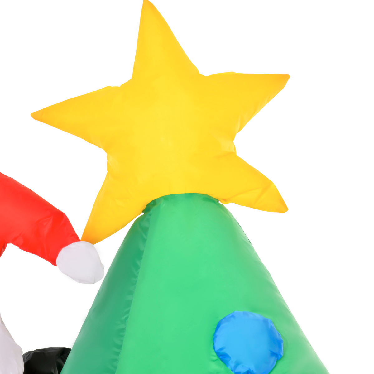 1.8m Inflatable Christmas Tree with Santa Claus & Dog, LED Lights – Self-Inflating Indoor & Outdoor Decoration