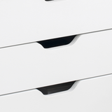 Vinsetto Mobile Filing Cabinet with 7 Drawers and Lockable Wheels – Office Storage, White