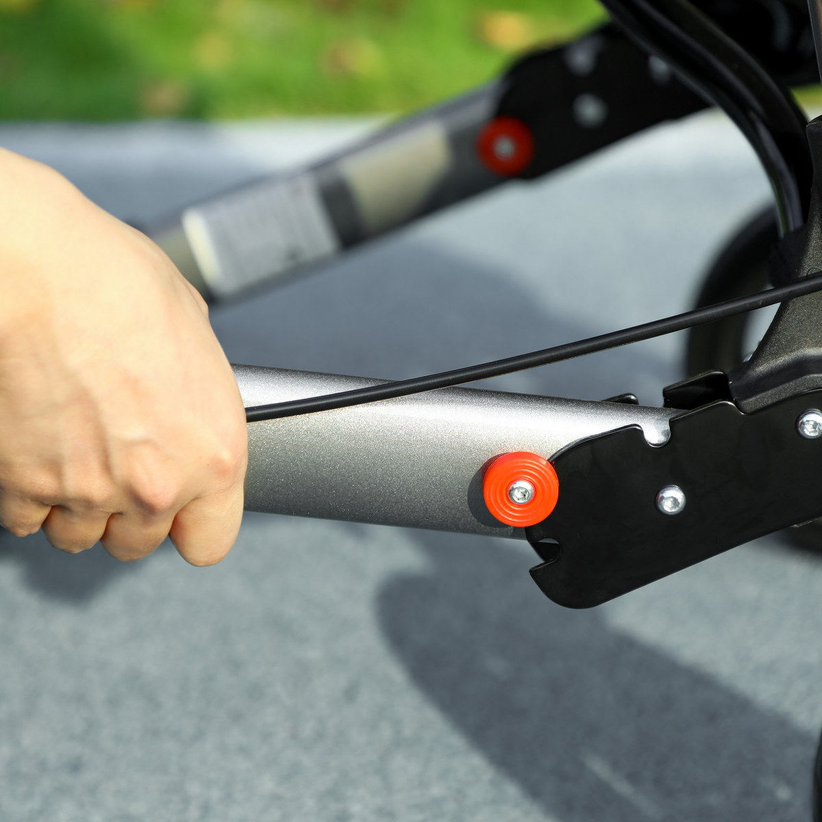 HOMCOM 4-Wheel Rollator Walker with Seat, Backrest & Storage Bag – Foldable Aluminium Mobility Aid, Silver