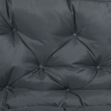 Outsunny 2 Seater Garden Bench Cushion with Ties – Padded Outdoor Seat Pad, Dark Grey