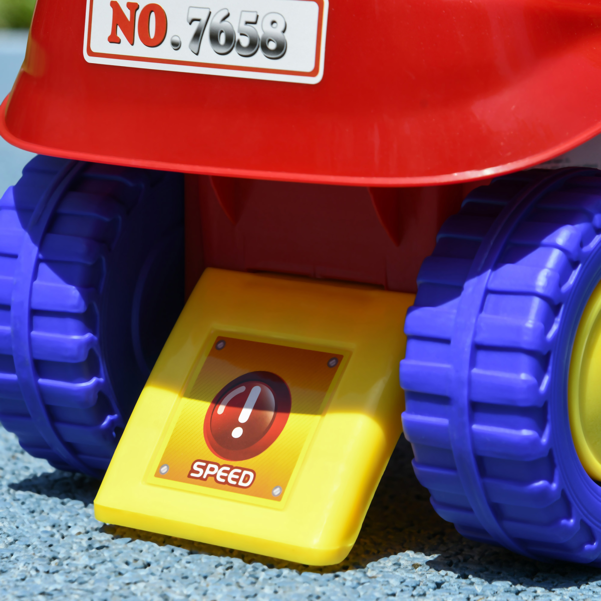 AIYAPLAY Kids Fire Truck Ride-On Car with Lights, Music & Storage – Foot to Floor, 18-36 Months, Red