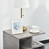 3-Tier Cube Side Table with Open Storage Shelves – Bedside Table for Books & Décor
