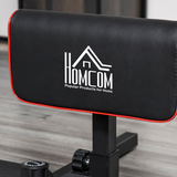 HOMCOM 3-in-1 Squat Machine for Sit-Ups, Push-Ups & Deep Squats with Steel Frame – Adjustable Home Gym Leg Trainer