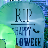 HOMCOM 5FT Halloween Inflatable Ghost, Blow Up Garden Decorations LED Decor