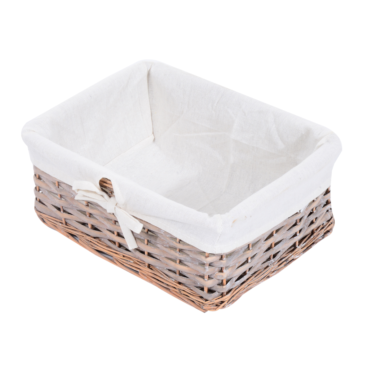 HOMCOM 5-Drawer Wooden Storage Unit with Wicker Woven Baskets – Rustic Drawers for Bedrooms & Hallways
