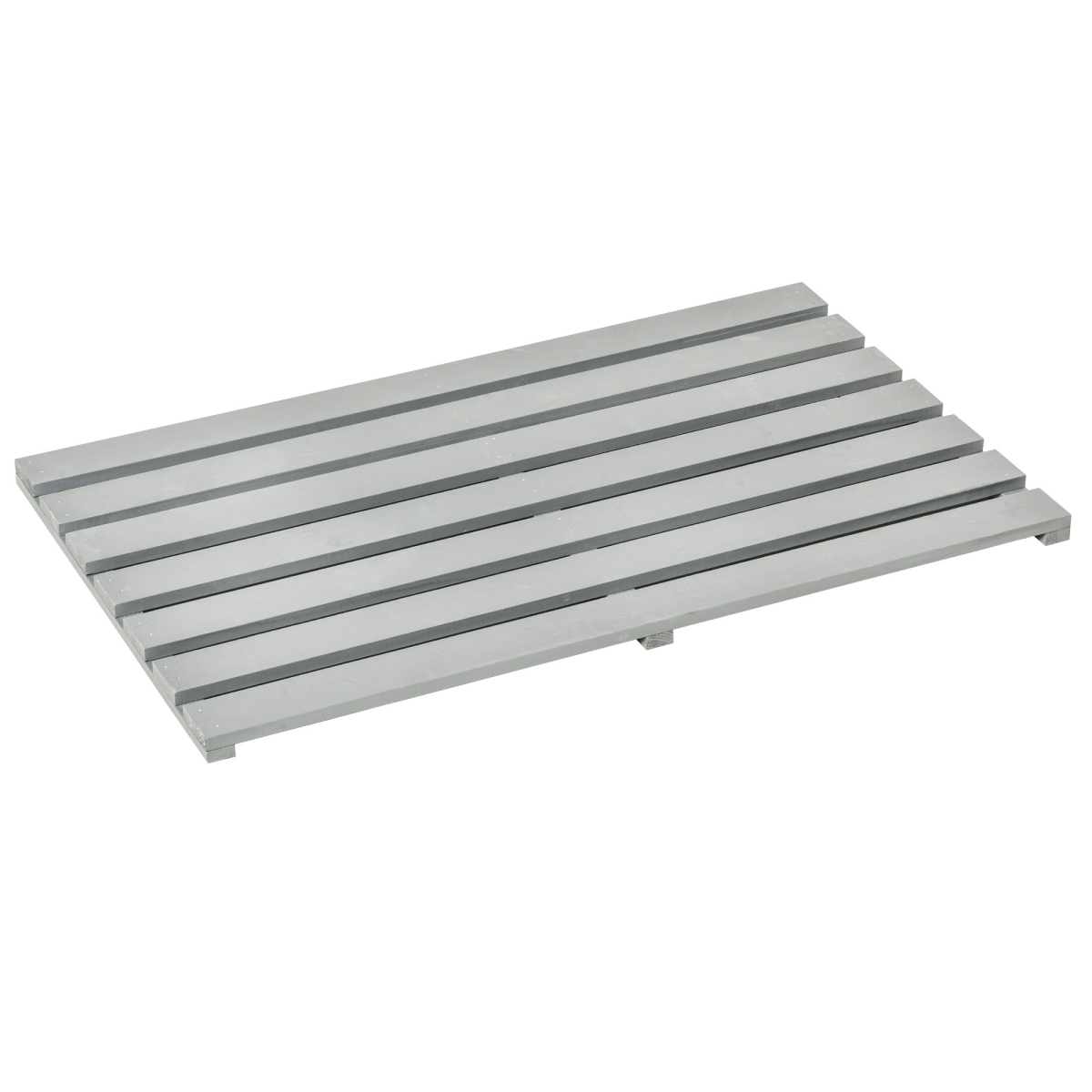Outsunny Wooden Cold Frame Greenhouse with Polycarbonate Panels, Double Doors and Adjustable Shelf, Grey