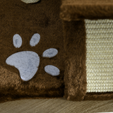 PAWHUT Cat Tree with Sisal Scratching Bridge, Tunnel and Dangling Balls – Plush Kitty Activity Centre for Indoor Cats