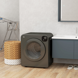 HOMCOM 6kg Vented Tumble Dryer with 7 Drying Programmes – 1500W Space-Saving Clothes Dryer, Grey