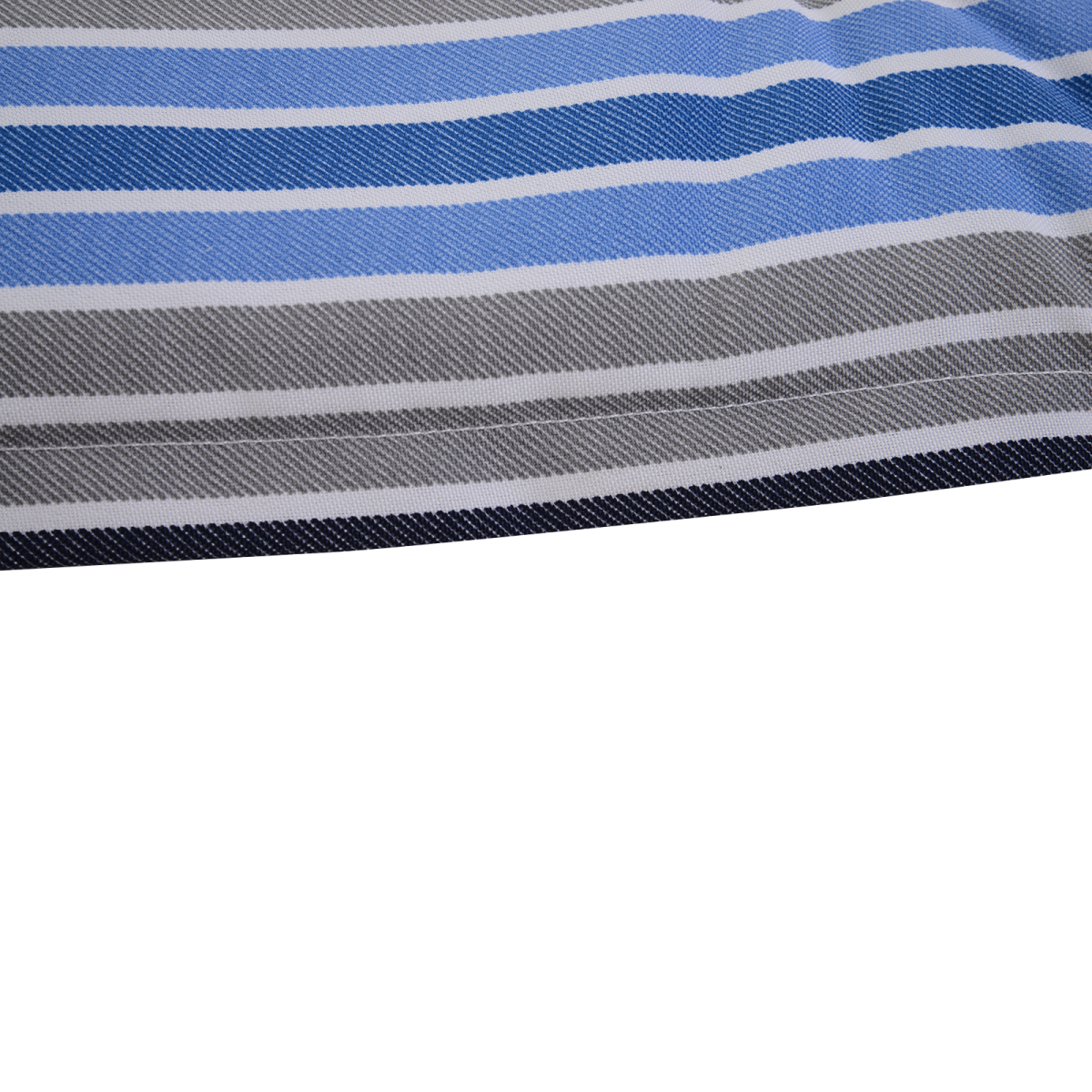 2 Piece Striped Patio Bench Swing Chair Cushion Set, 120 x 50cm – Double Seat Garden Cushions, Blue