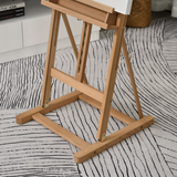 Vinsetto H-Frame Studio Easel with Height-Adjustable Canvas Holder and Storage Tray – Beech Wood Artist Easel