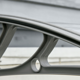 Outsunny Clear Polycarbonate Door Canopy with Wall Mounting Kit – Window & Doorway Rain Shelter