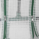 Outsunny Mini Poly Tunnel Greenhouse with Steel Frame, Mesh Cover & Roll-Up Doors – Small Grow House, White