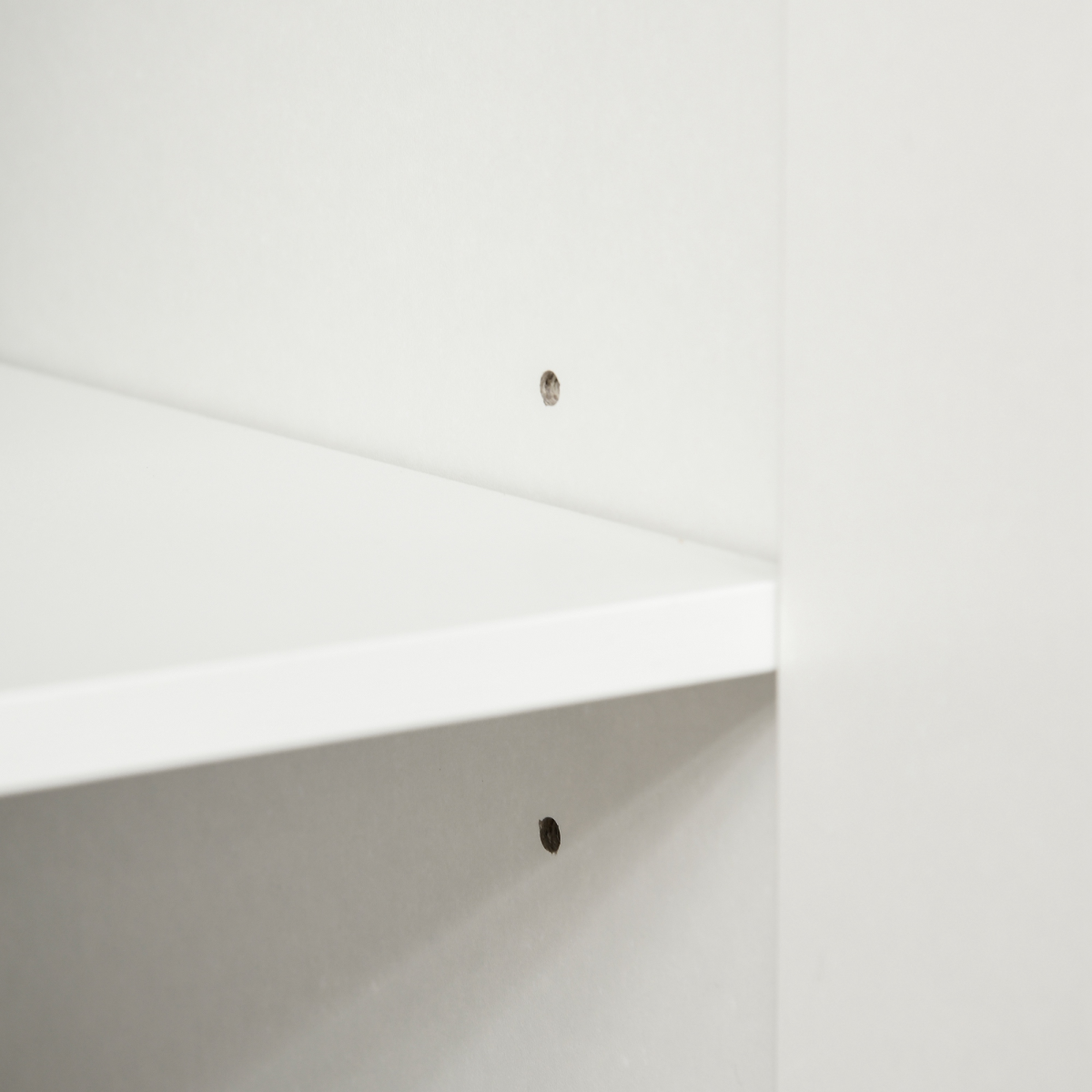 HOMCOM High Gloss Storage Cabinet Sideboard with Diagonal Doors & Internal Shelf – Modern Storage, White