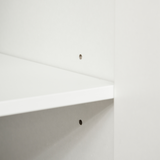 HOMCOM High Gloss Storage Cabinet Sideboard with Diagonal Doors & Internal Shelf – Modern Storage, White