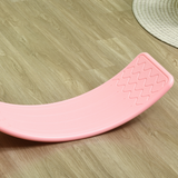ZONEKIZ Kids Balance Board Wobble Stepping Stone with Anti-Slip Strip – Montessori Toy for Ages 3-6, Pink