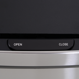 HOMCOM 3-Compartment Motion Sensor Recycling Bin with Removable Lid – Stainless Steel Kitchen Waste Sorter