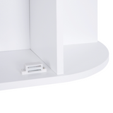 HOMCOM Wall-Mounted Bathroom Mirror Cabinet with Open Side Shelves – Spacious Family Storage