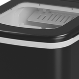 HOMCOM Countertop Ice Maker 12kg/24h with Scoop & Basket – Compact Home or Office Ice Machine, Black