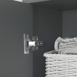 HOMCOM Bathroom Storage Unit with Two Cabinets, Open Shelves & Drawer – Freestanding Tall Cabinet, Grey