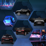 HOMCOM Audi E-tron 12V Electric Ride-On Car with Remote Control, LED Lights & Music – Kids, Black