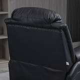 HOMCOM PU Leather Electric Lift and Rise Recliner, Overstuffed Design – Standing Assistance Chair, Black