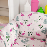 AIYAPLAY Kids Sofa Chair with Flamingo Design – Soft Toddler Armchair for Bedroom or Playroom, Pink