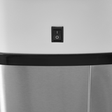HOMCOM 58L Stainless Steel Touch-Free Sensor Bin with Mirror Finish – Hygienic Kitchen & Office Dustbin