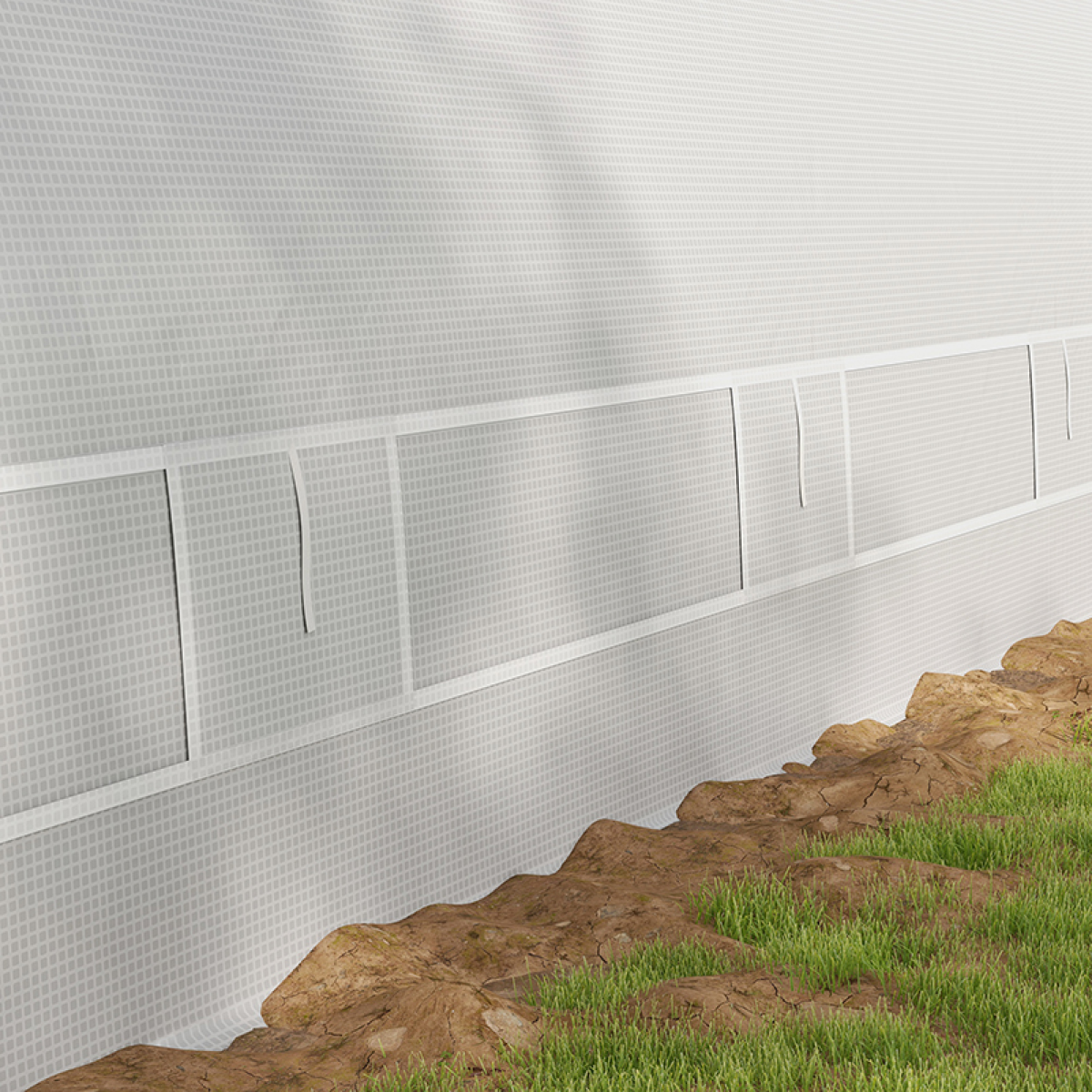 Outsunny 6 x 3m Polytunnel Greenhouse Kit with Mesh Door, Side Windows and 15 Plant Labels – Galvanised Steel, White