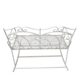 Outsunny 2-Seat Metal Rocking Bench with Armrests – Powder-Coated Patio Chair, Antique Park Style