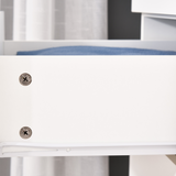 2-Door Wardrobe with Hanging Rail, 3 Shelves & 3 Drawers – 180cm Bedroom Storage, White