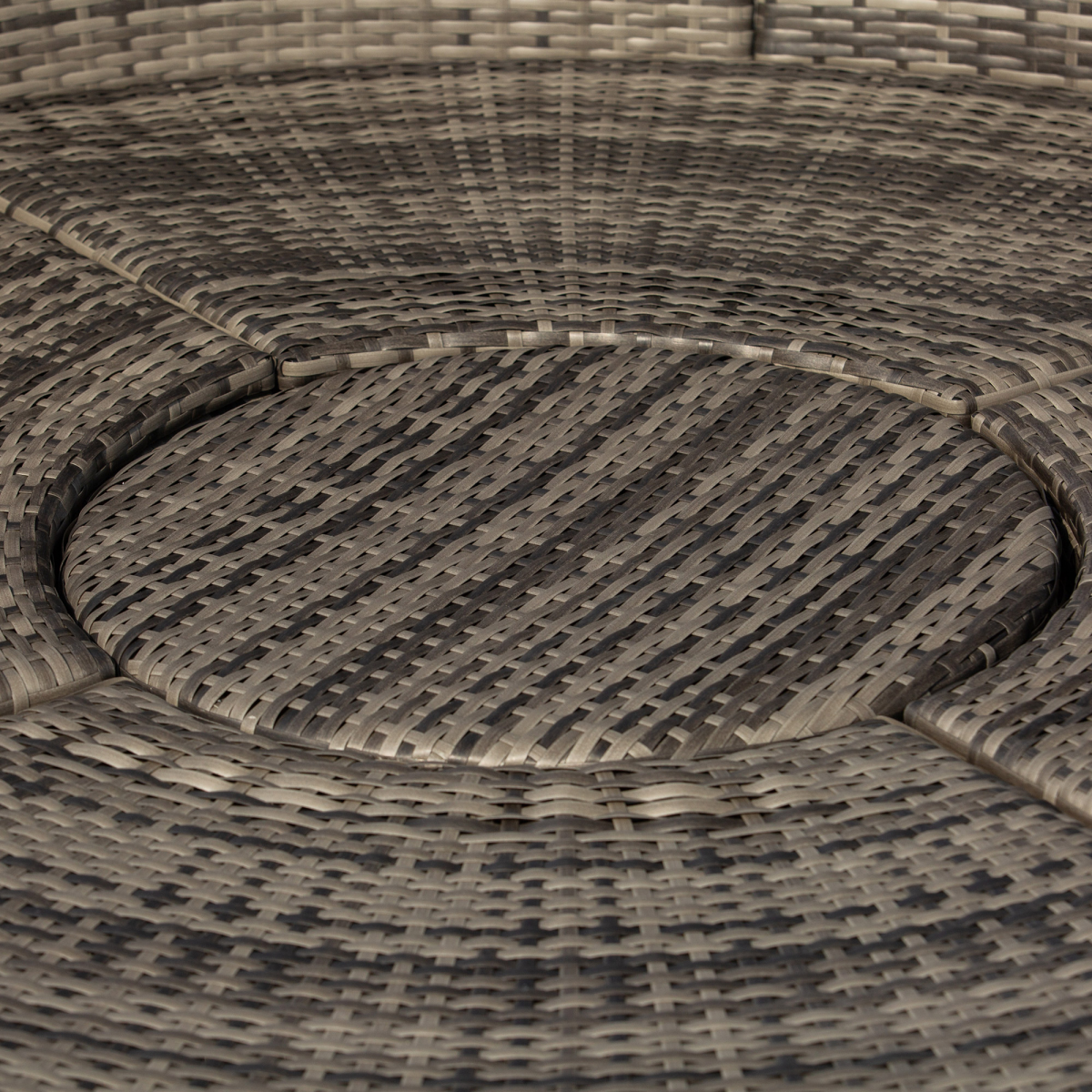 Outsunny Rattan Day Bed Set dimensions diagram