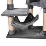 Pawhut 150cm Cat Tree with Condo, Side Bed and Sisal Scratching Posts – Multi-Platform Kitten Activity Tower
