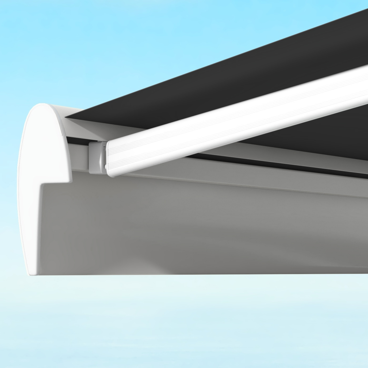 Outsunny 4 x 3m Electric Retractable Awning with Remote Control and Cassette – Patio Shade, Grey