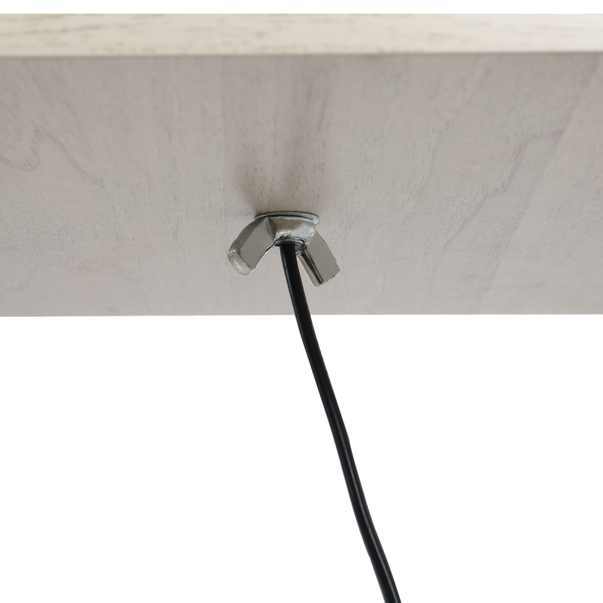 Storage Shelf Floor Lamp – White & Oak
