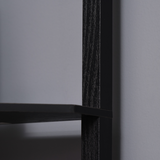 Modern Triangle Corner Floor Lamp with Built-In Display Shelves – Space-Saving Lighting