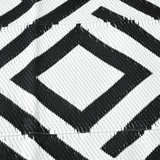 Outsunny Reversible Waterproof Outdoor Rug with Carry Bag, 182 x 274 cm, Black
