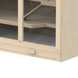 Wooden Hamster Cage with Exercise Run & Lockable Door – Small Animal Hutch for Rats, Mice, Guinea Pigs